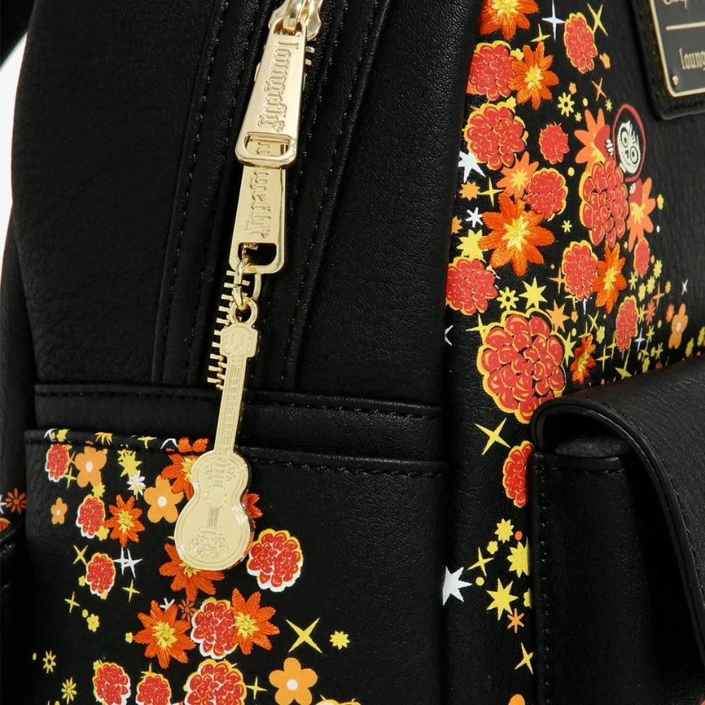 Loungefly Disney Pixar Coco Remember Me Mini Backpack Embroidered Floral Bag - Picture 3 of 5